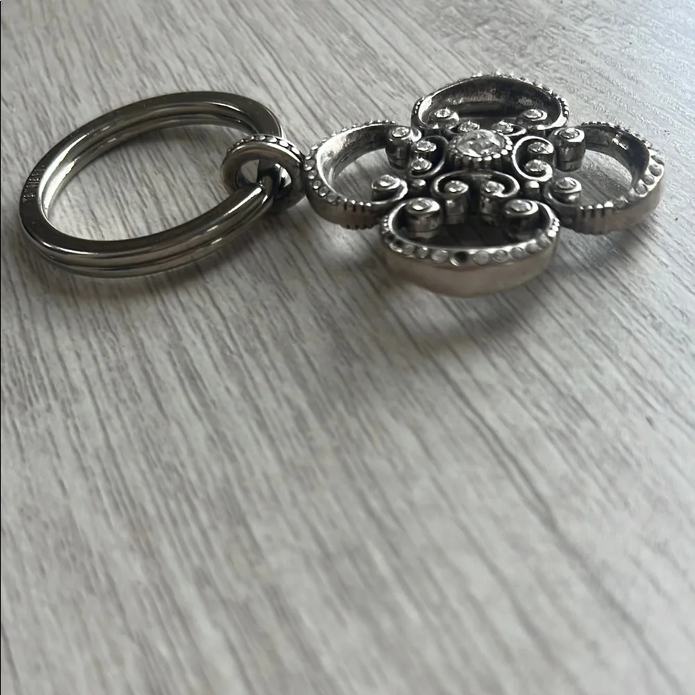 Brighton Silver Floral Keychain